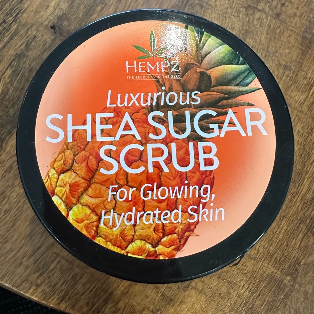 HEMPZ SHEA SUGAR SCRUB SWEET PINEAPPLE AND HONEY BODY POLISH 7.3 oz NEW
